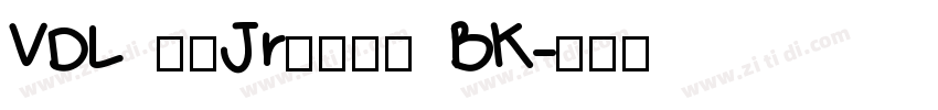 VDL ロゴJrブラック BK字体转换